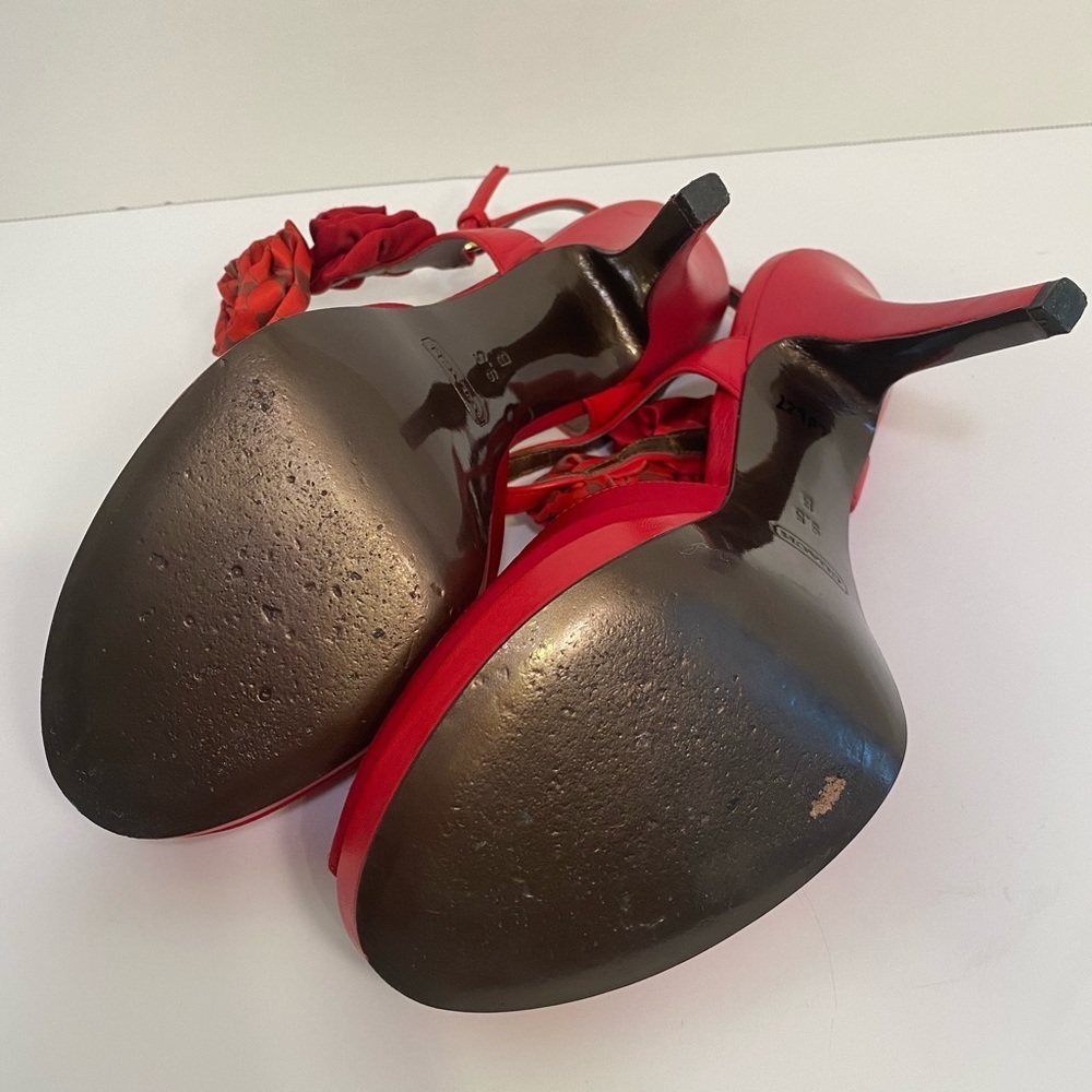 Coach Addysen Ruby Red Heels 9.5 - Picture 7 of 7